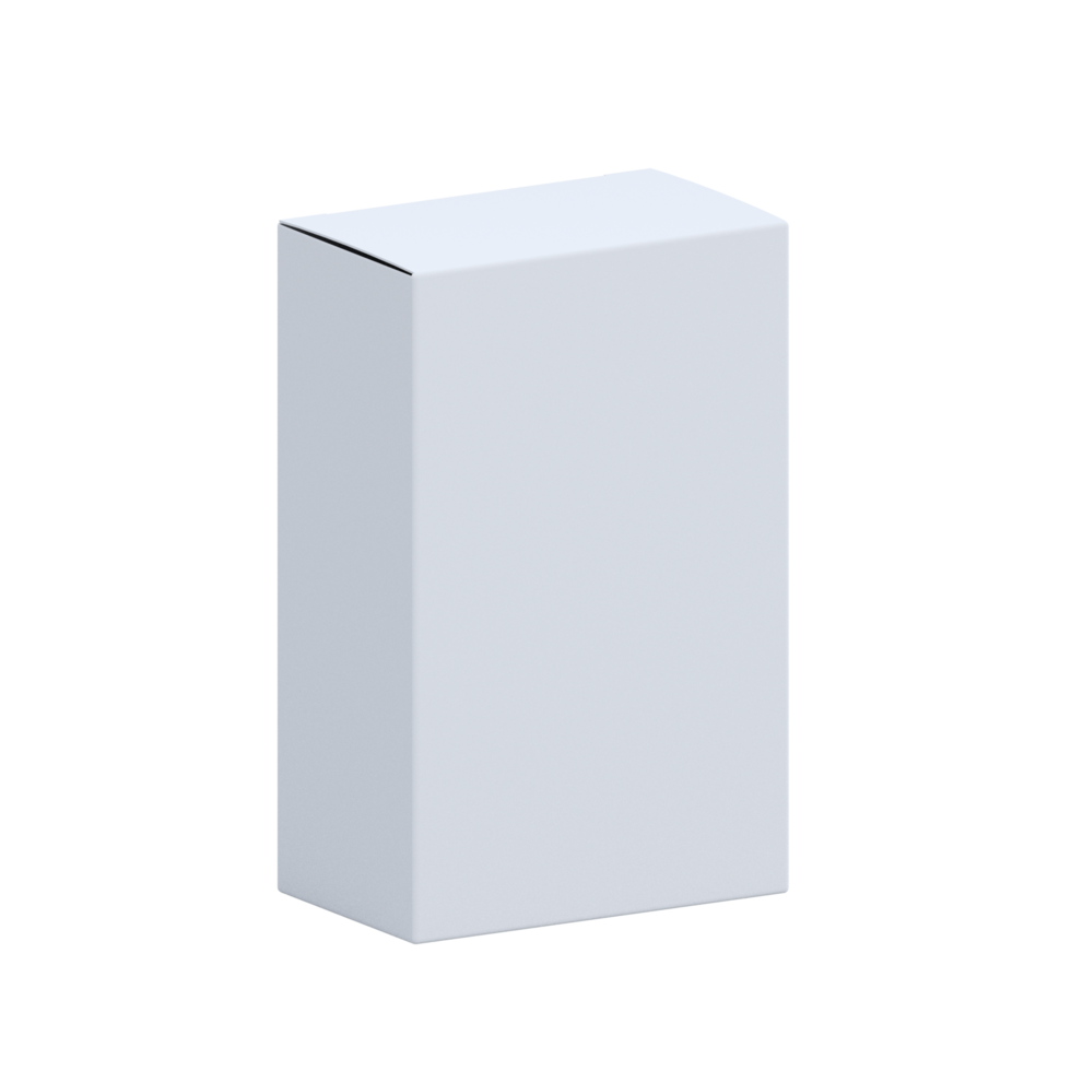 maquette de boîte d'emballage rectangle png