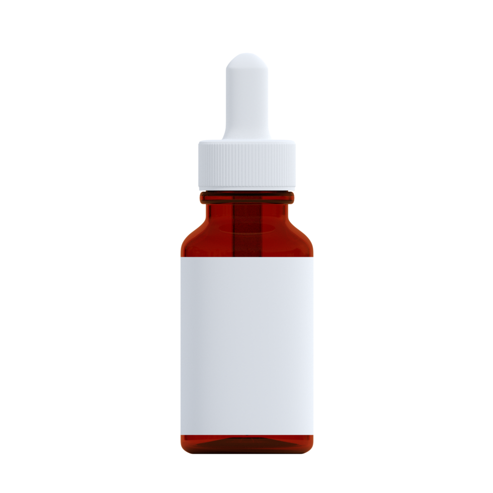 3D Cosmetic Serum Bottle png