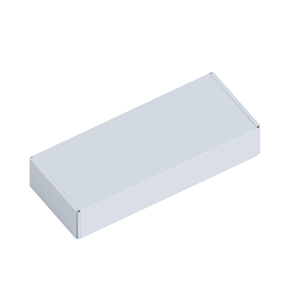 maquette de boîte rectangulaire png