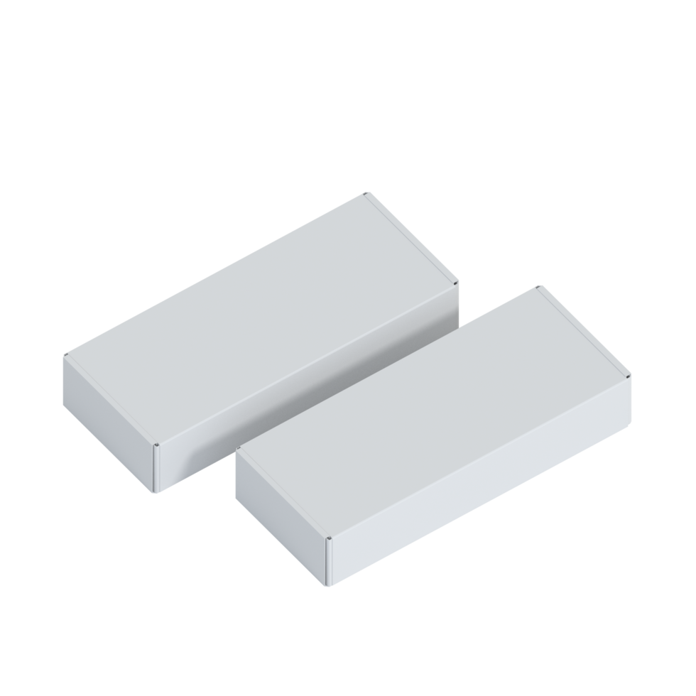 Two Rectangle Box Mockup png