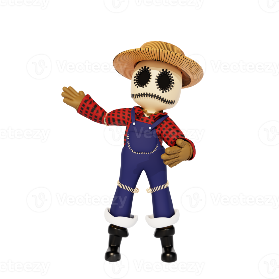 3d character haloween png