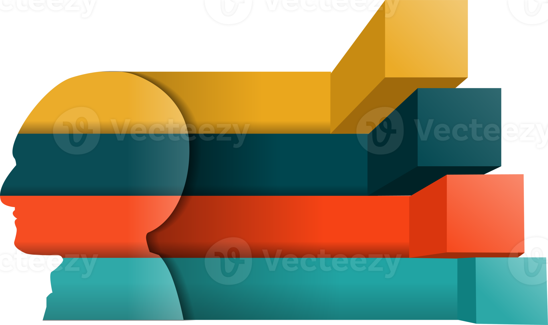 Infographic made of man head 11286915 PNG