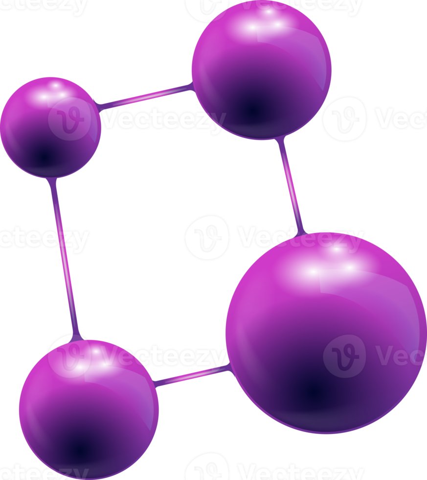 sinal de modelo de estrutura molecular, moléculas em ciência química para o conceito de ideias de laboratório png