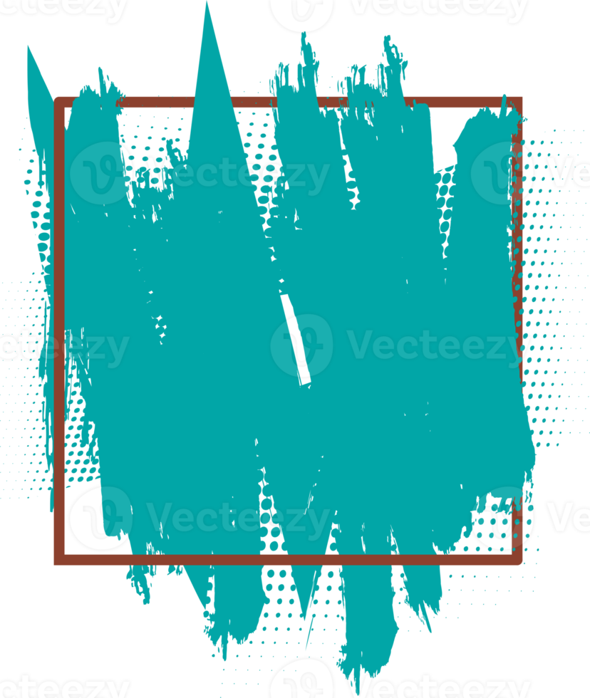 coup de pinceau d'encre, pinceau, ligne ou texture. élément de conception artistique sale, boîte, cadre ou arrière-plan pour le texte png