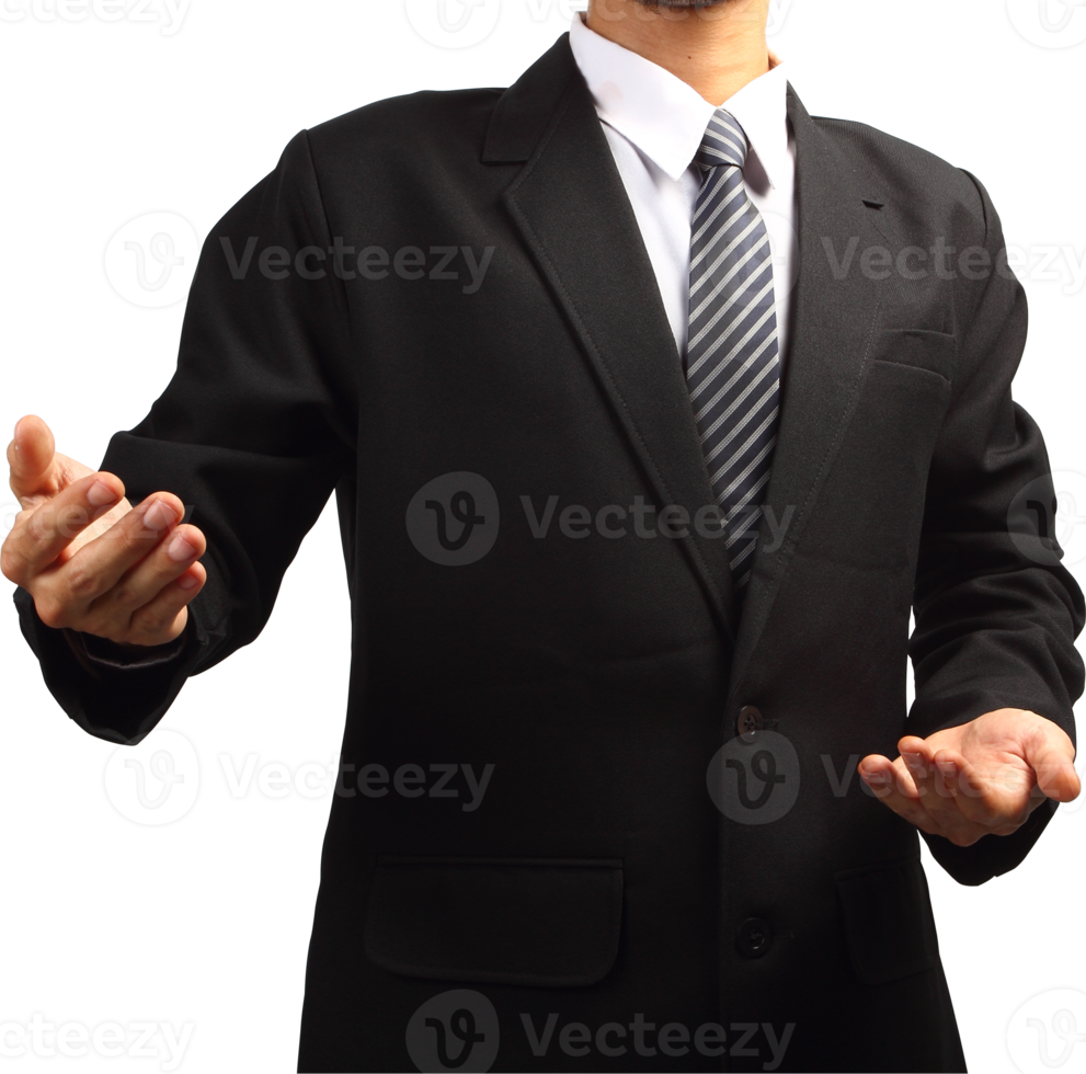 Business Man hand holding png