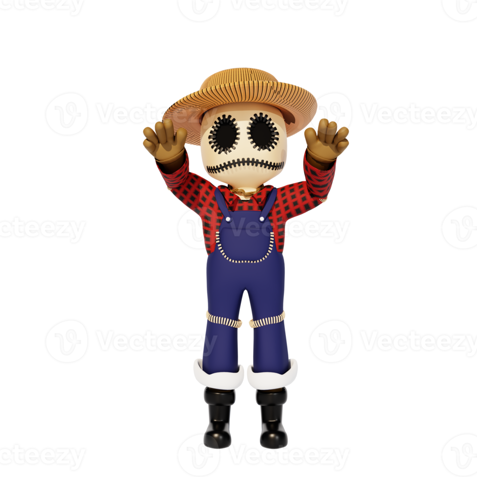 3d character haloween png