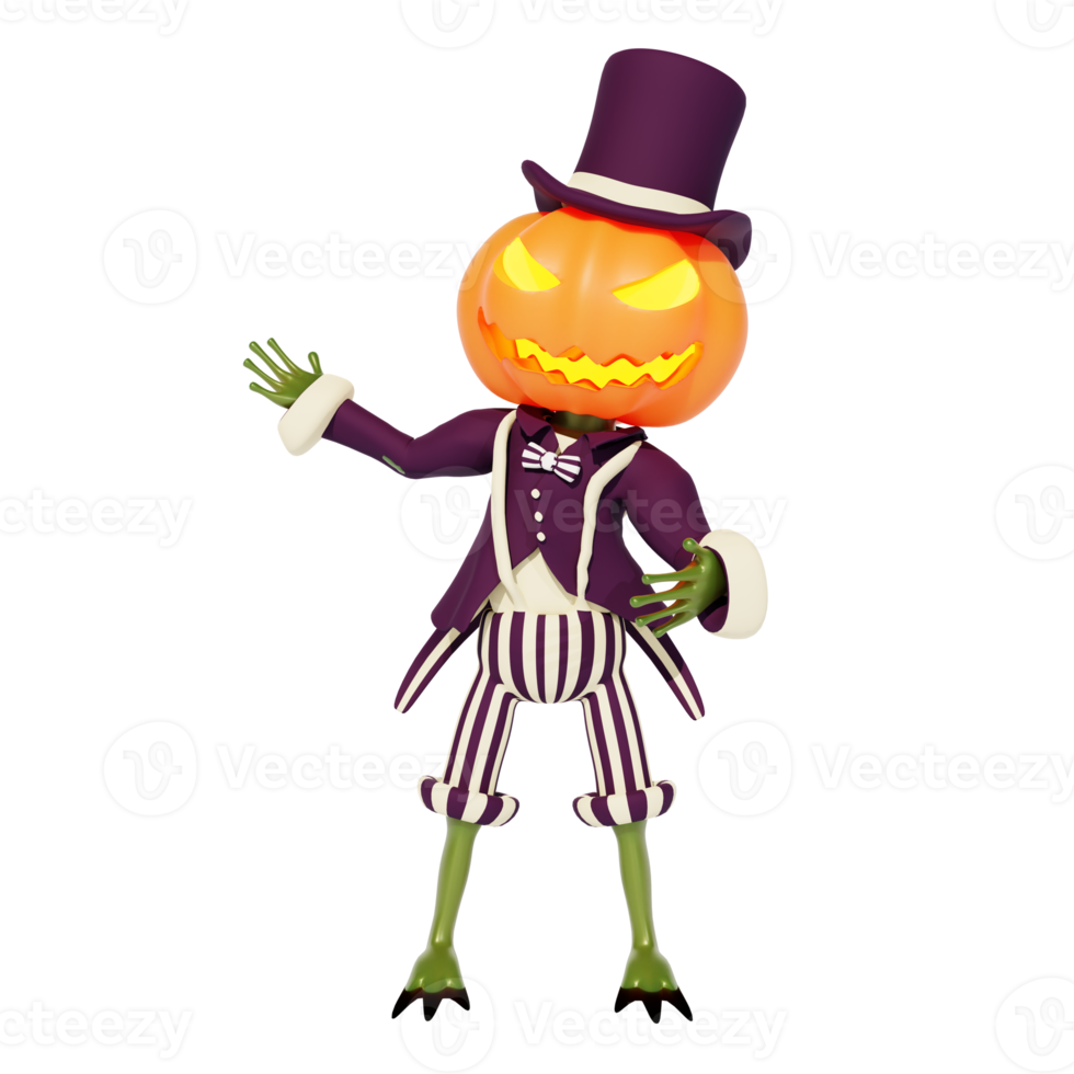 personagem 3d haloween png