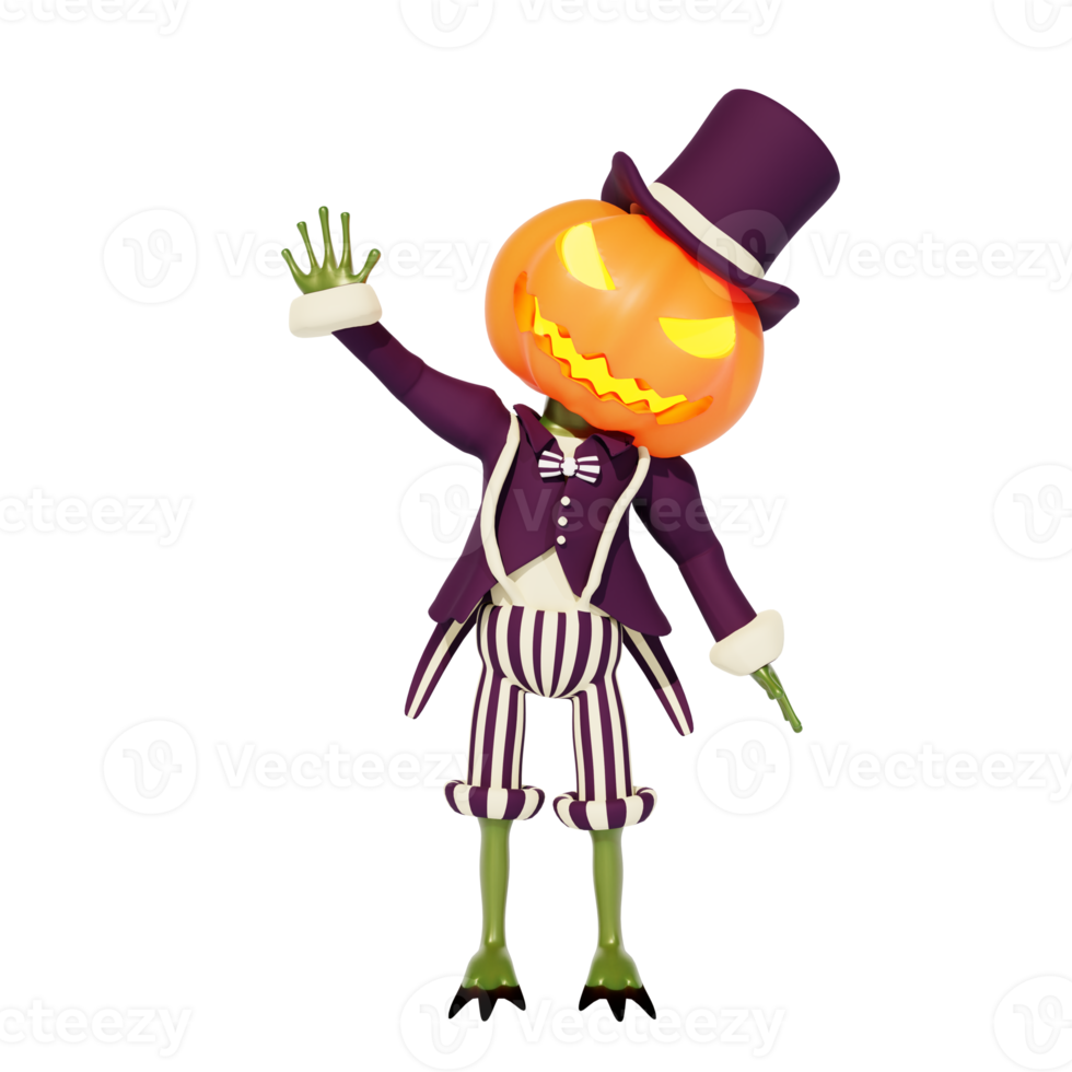 3d character haloween png