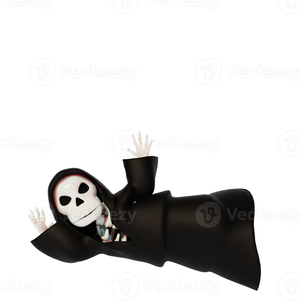 personaje 3d halloween png