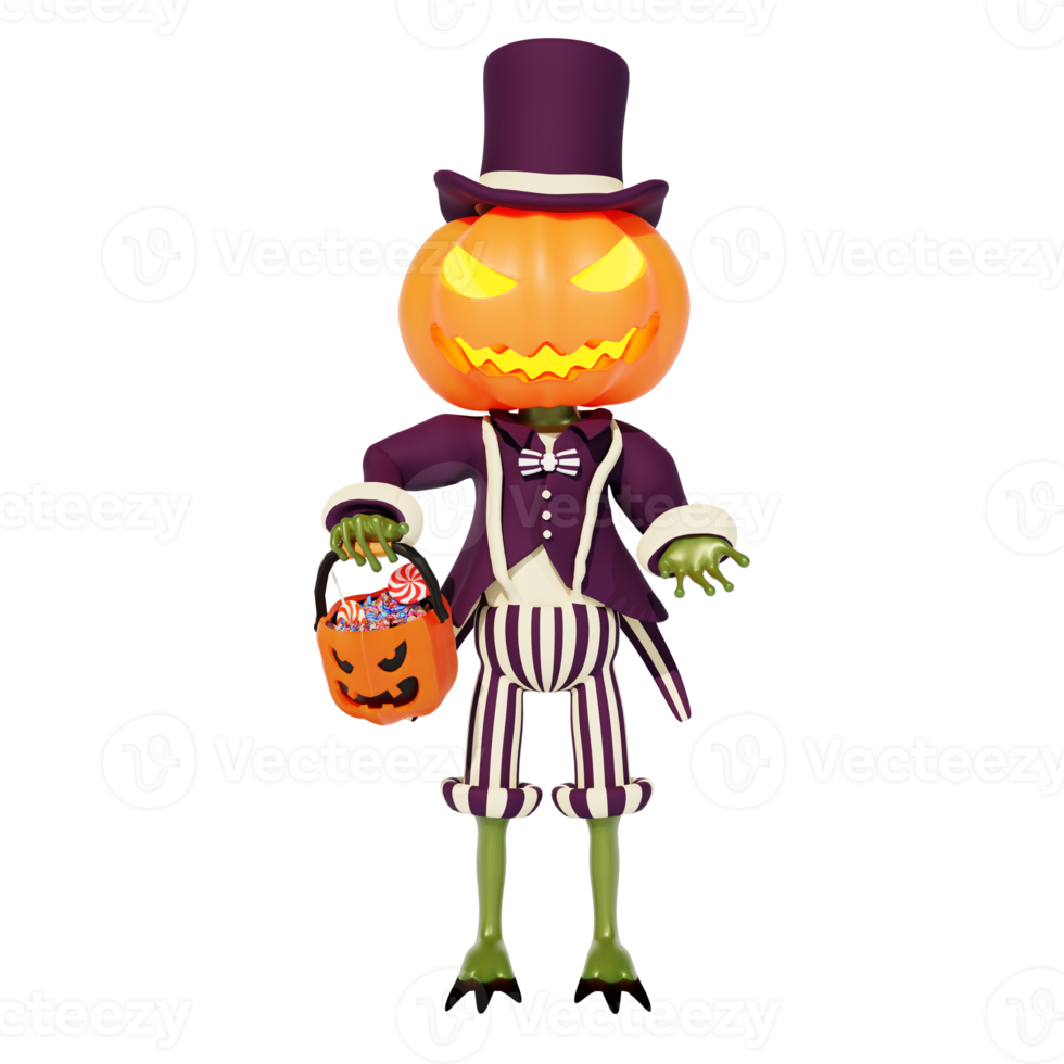 3d karakter haloween png