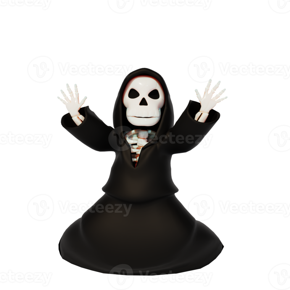 3d character haloween png