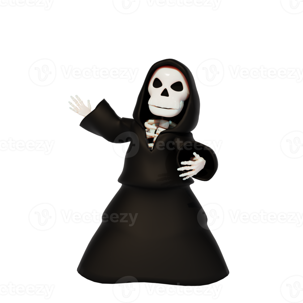 personagem 3d haloween png