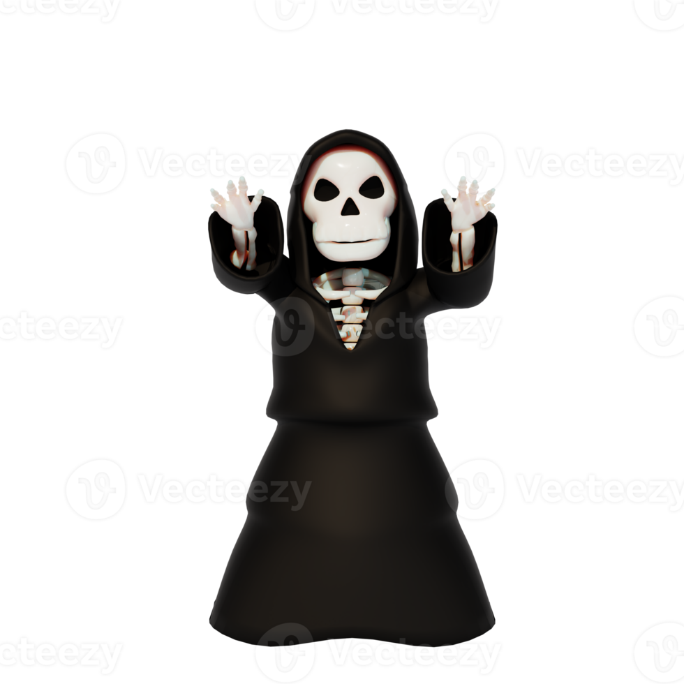 personagem 3d haloween png