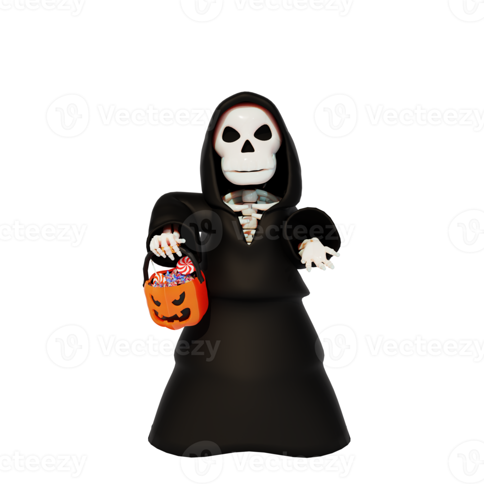 3d character haloween png