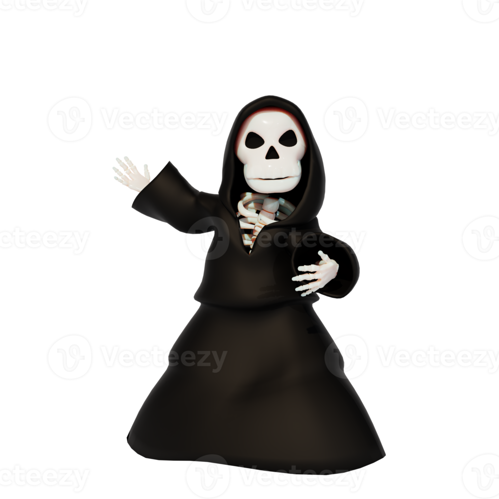 personagem 3d haloween png