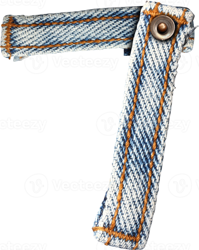 letras del alfabeto jeans aislado png