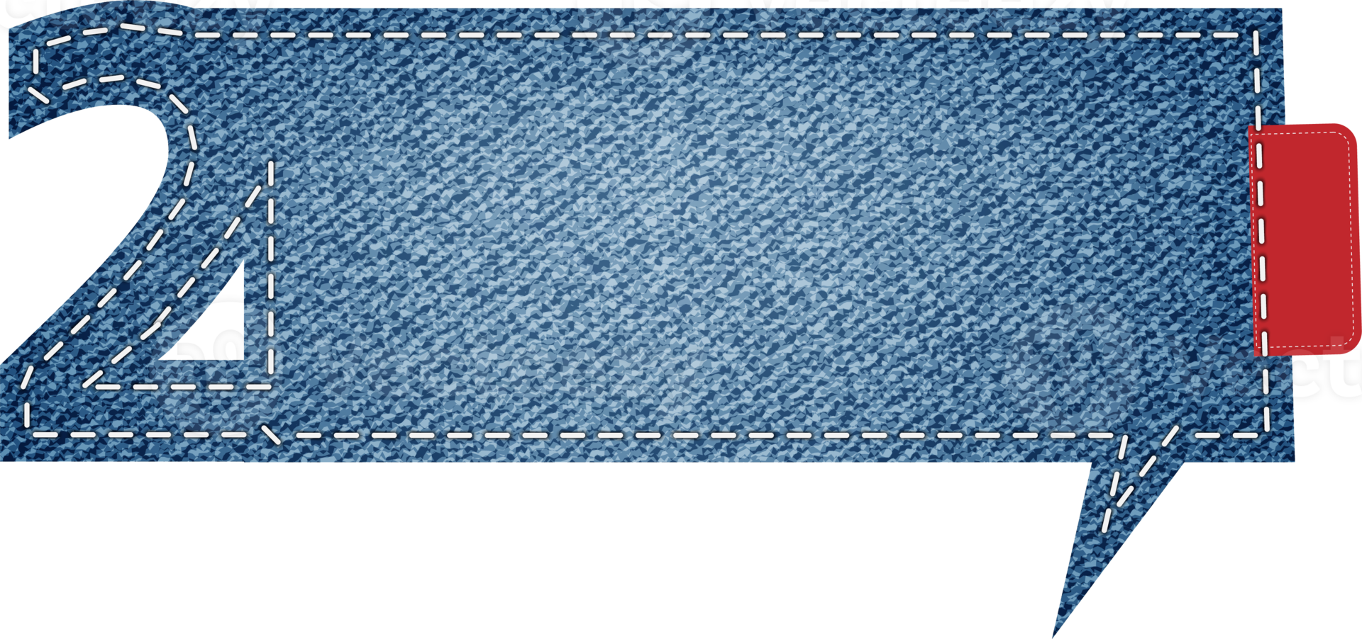 banner de letras do alfabeto jeans png