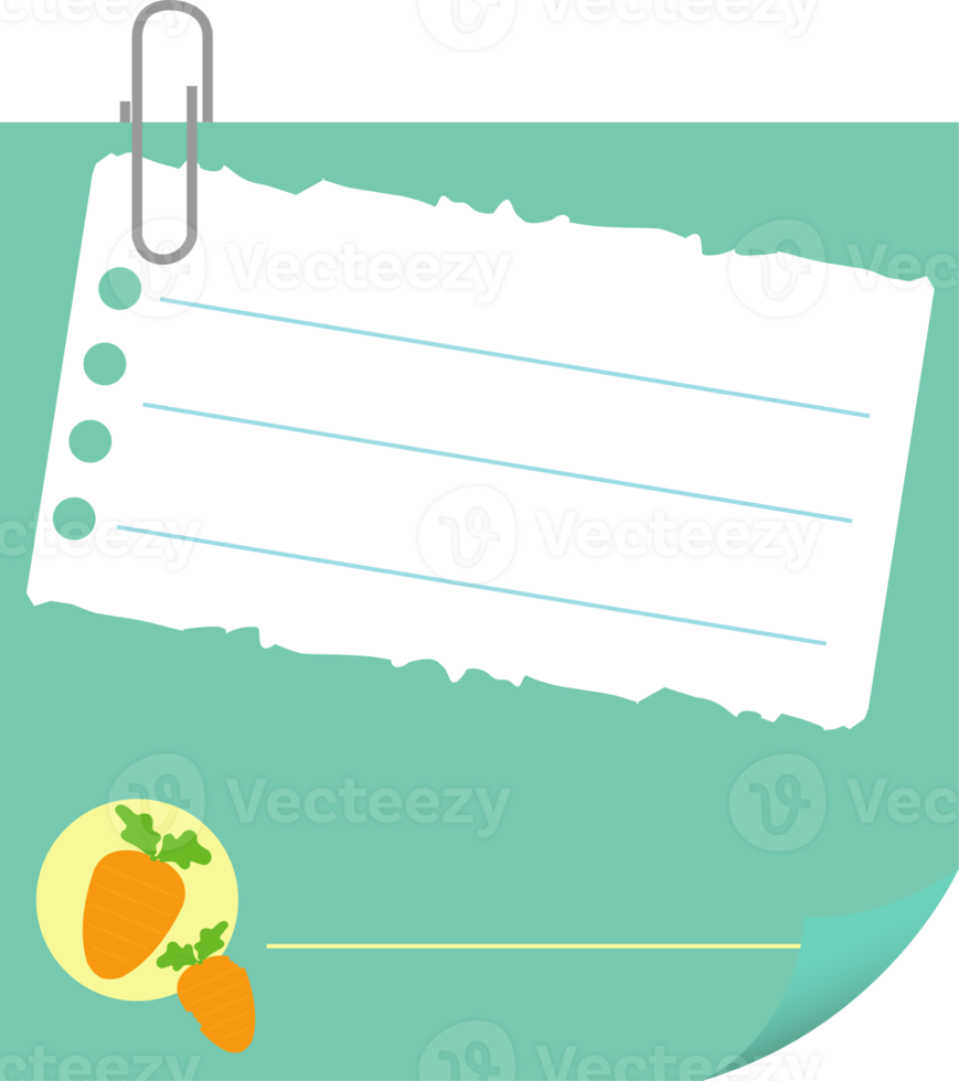 Note paper design png