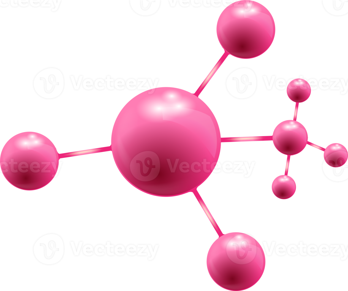 sinal de modelo de estrutura molecular, moléculas em ciência química para o conceito de ideias de laboratório png