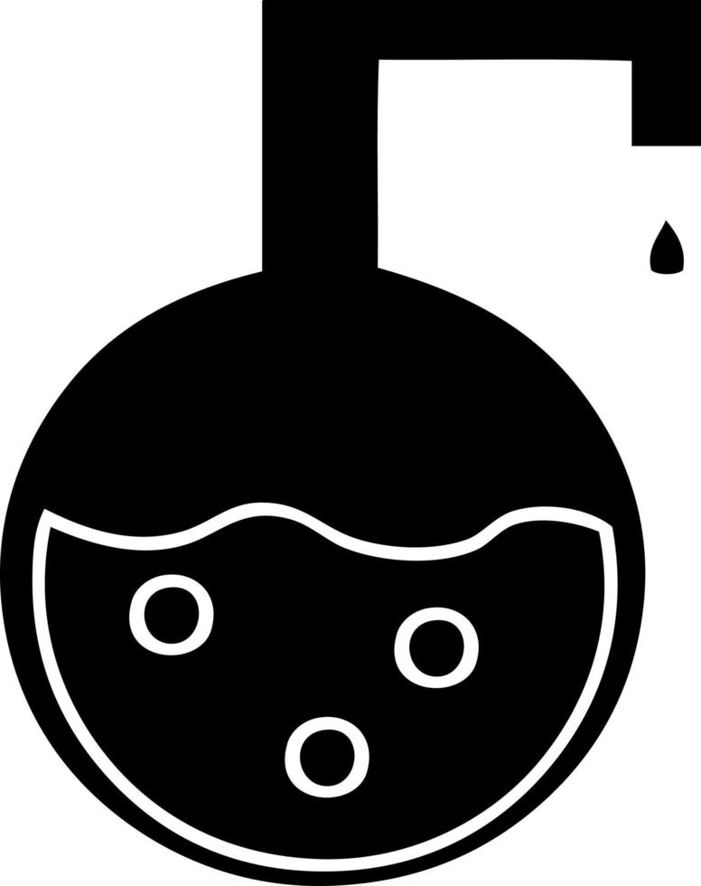 flat symbol science experiment vector