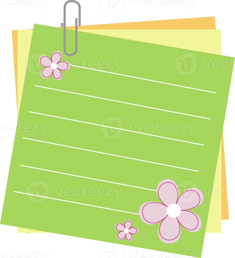 Nota carta design png