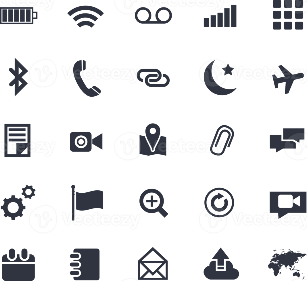 développement d'icônes d'applications abstraites isolées png