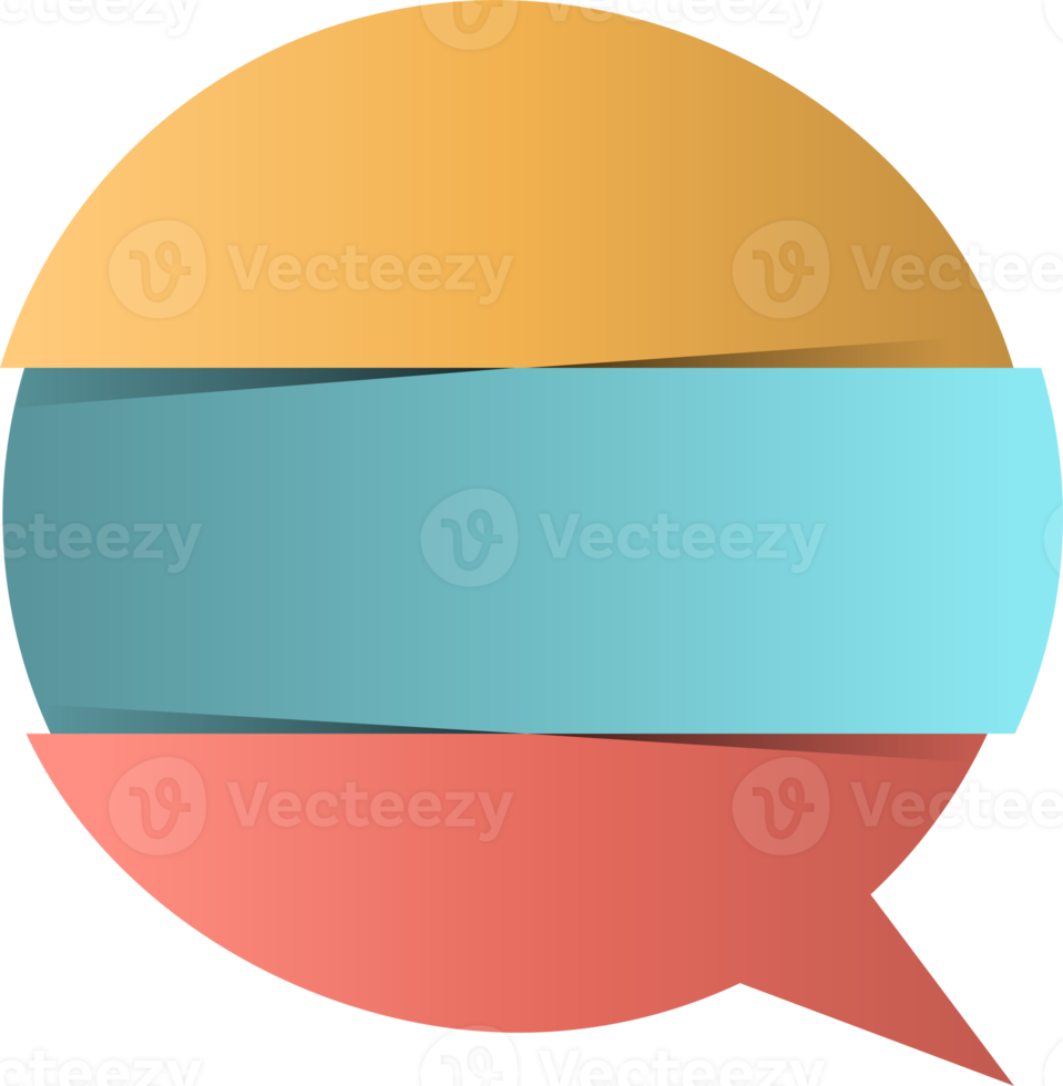 Speech bubble infographic steps options png
