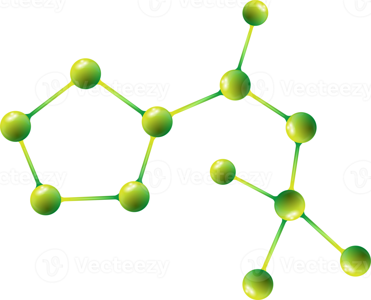 molekülstrukturmodellzeichen, moleküle in der chemiewissenschaft für laborideenkonzept png