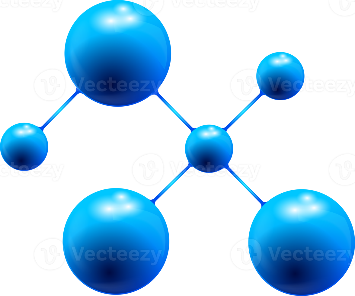 molekülstrukturmodellzeichen, moleküle in der chemiewissenschaft für laborideenkonzept png