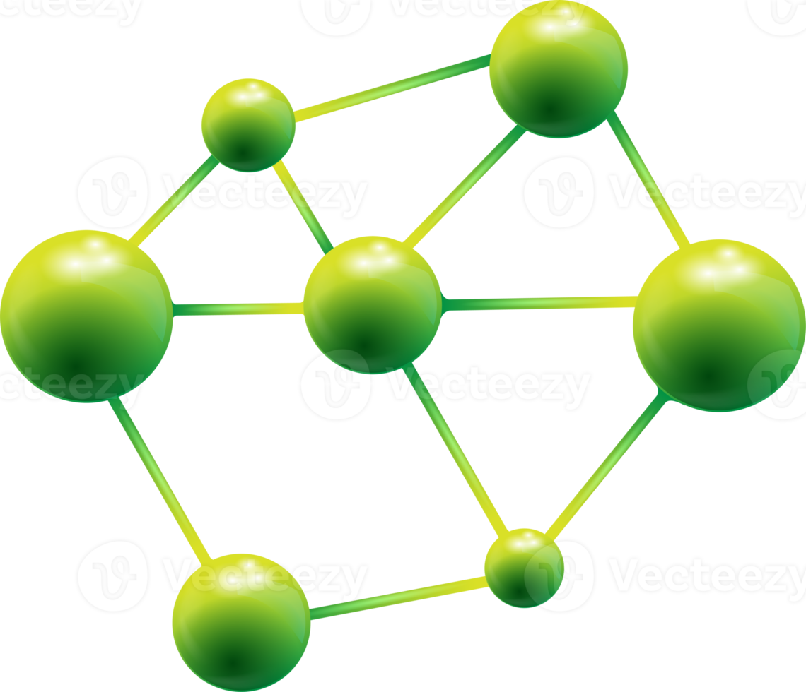 sinal de modelo de estrutura molecular, moléculas em ciência química para o conceito de ideias de laboratório png