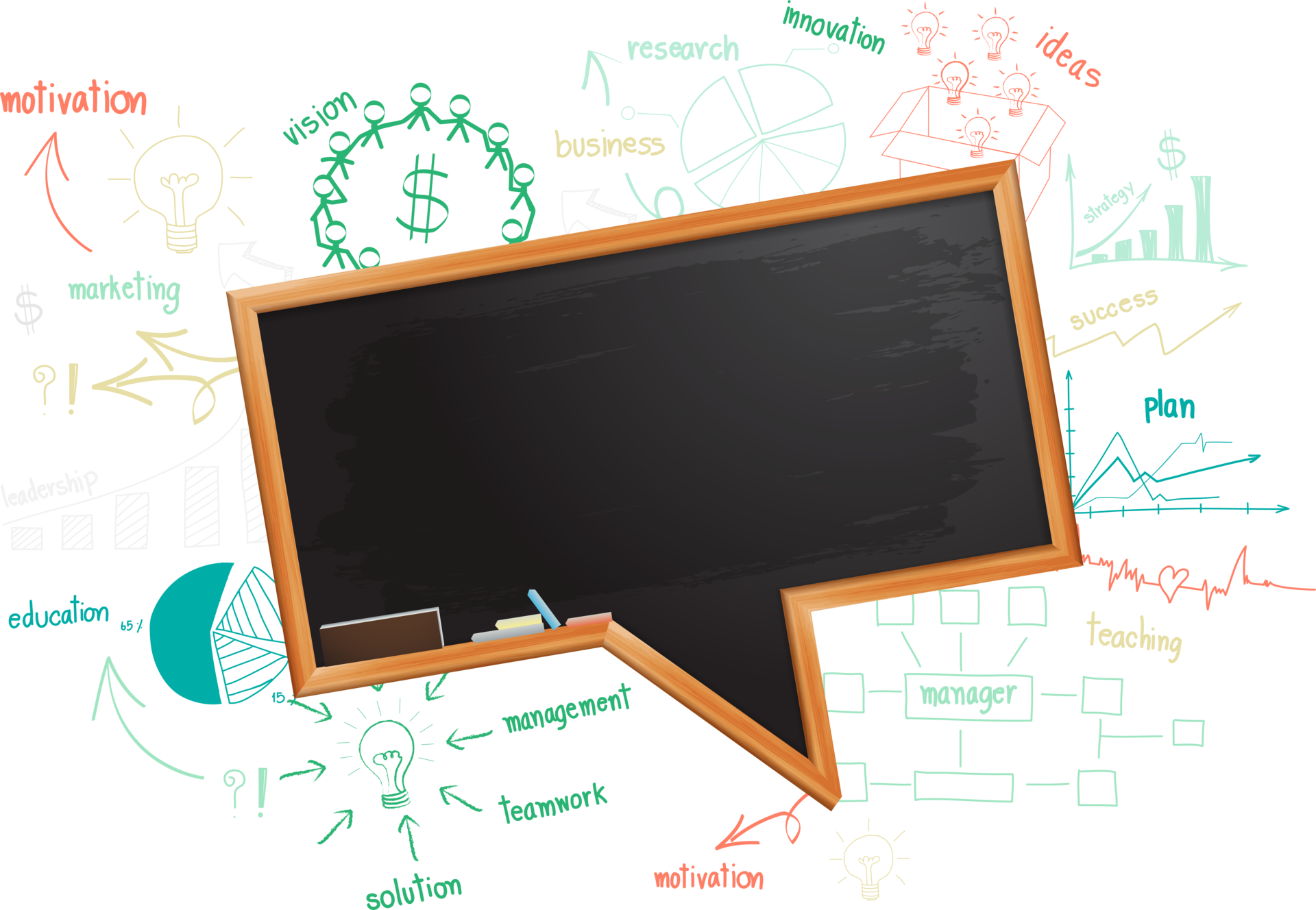 Speech Bubble Blackboard With Drawing Chart And Graph Isolated 11287502 PNG speech-bubble-blackboard-with-drawing-chart-and-graph-isolated-11287502-png