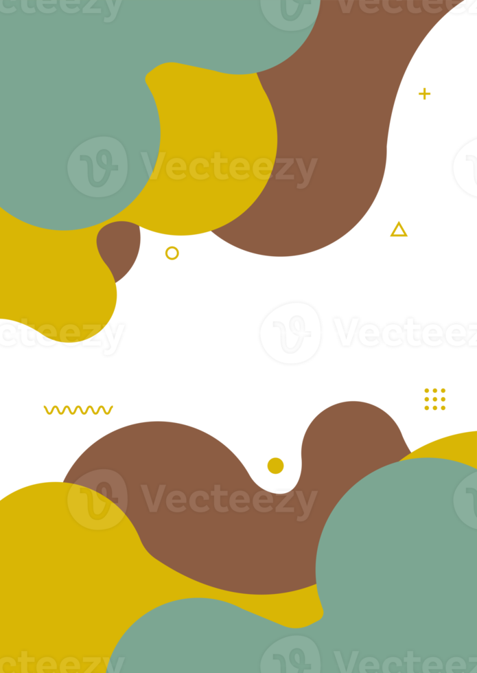 Liquid shape colorful template banner with dynamic color png