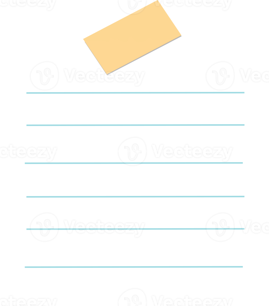 weißes Notizpapier png