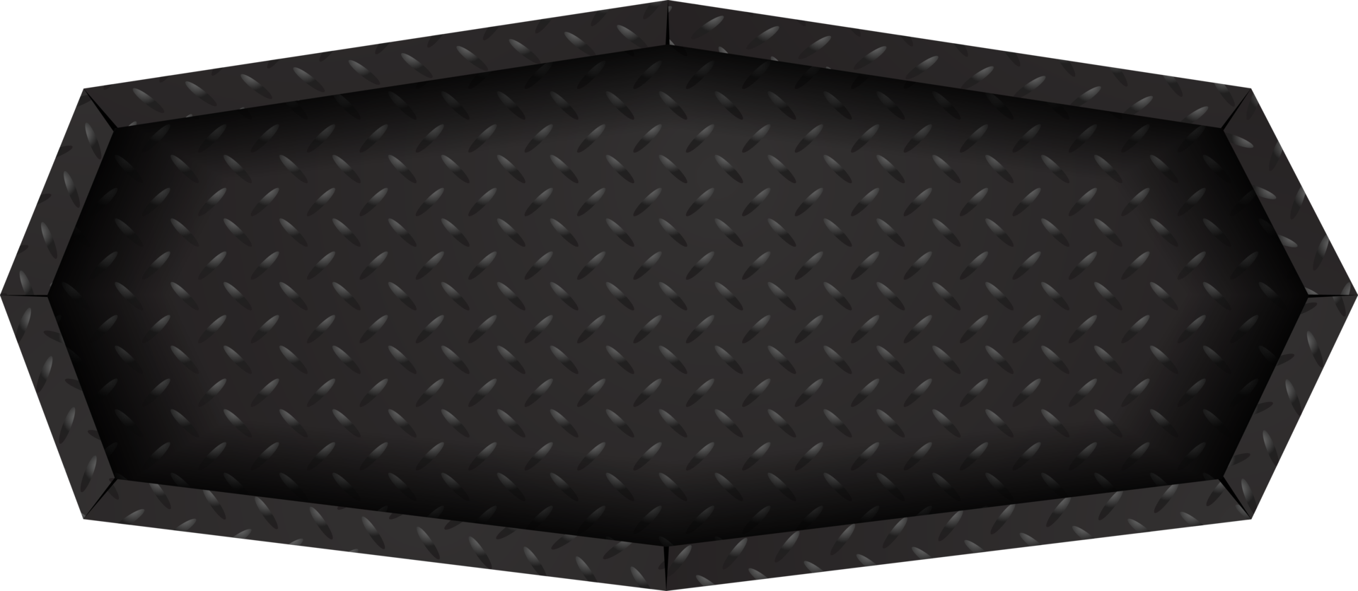 Modern dark black metal steel sign board label plate carbon fiber