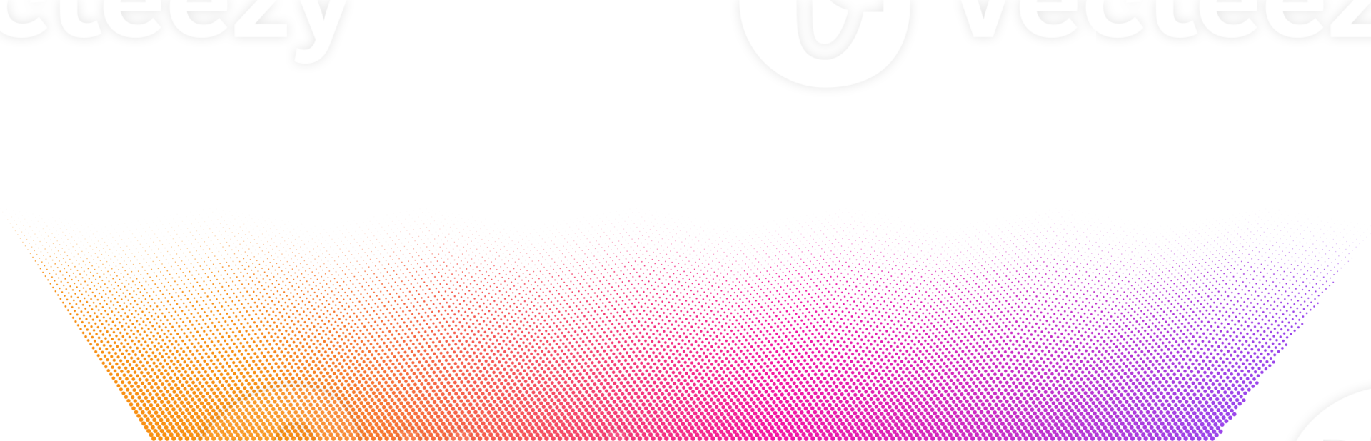 Abstract halftone dots background with dynamic waves png