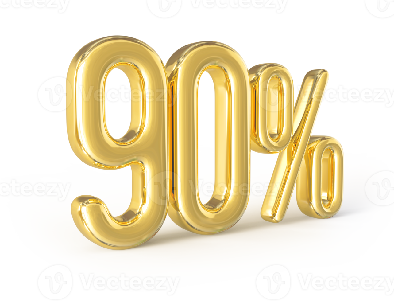 promotion 90 number percent 3d png