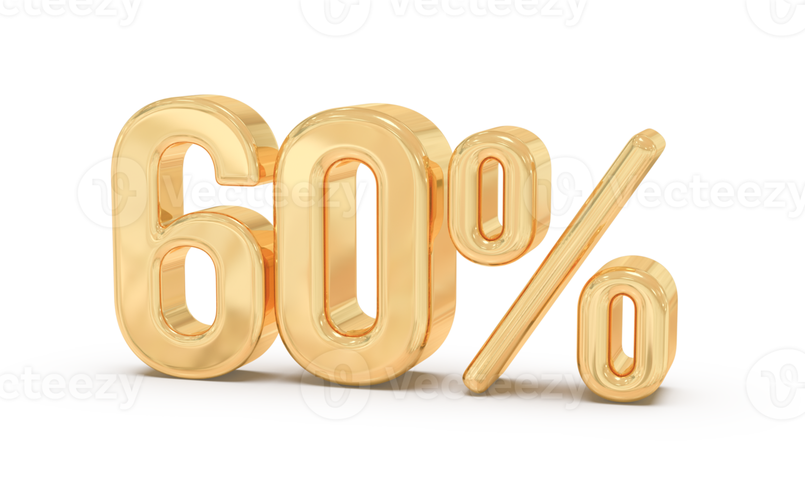 numéro de promotion 60 pour cent 3d png