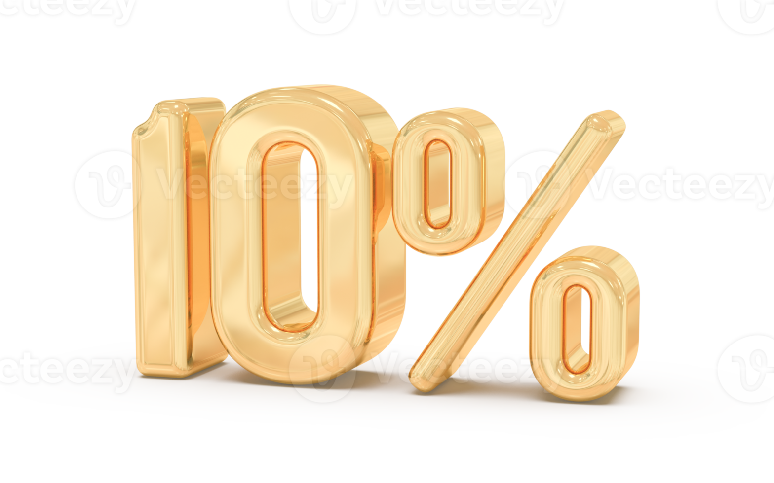 promotion number 10 percent 3d png