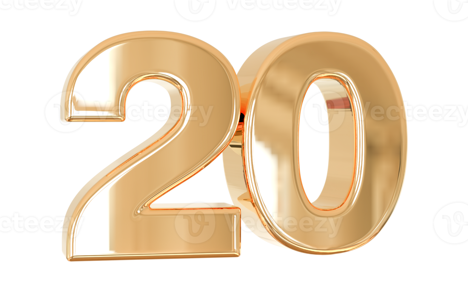 N mero 20 3d 11287695 PNG