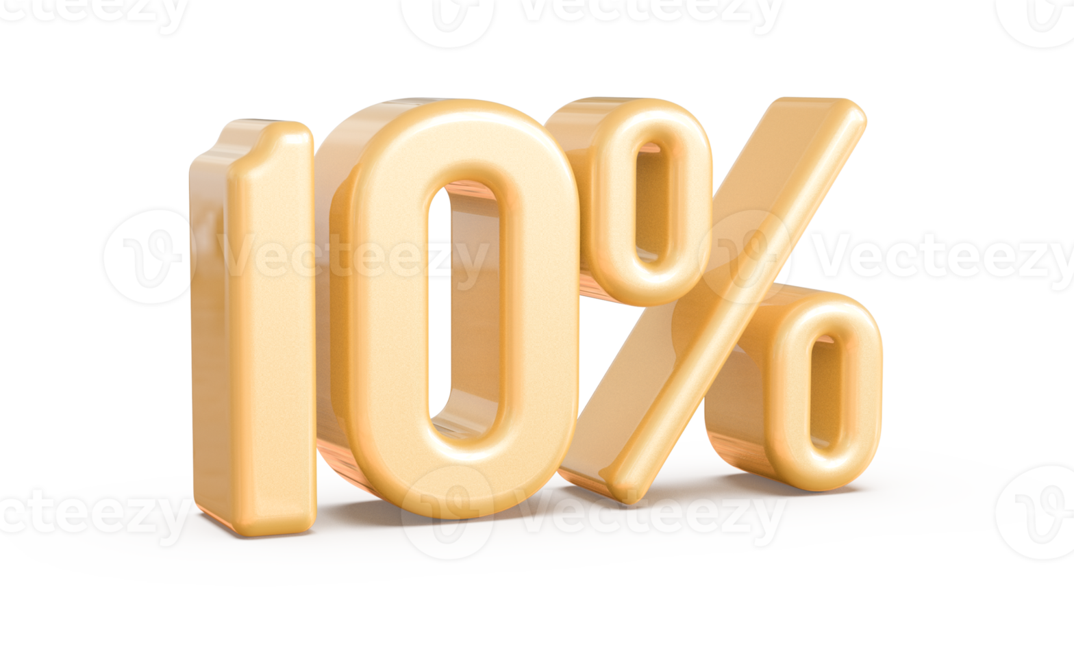 promotion number 10 percent 3d png