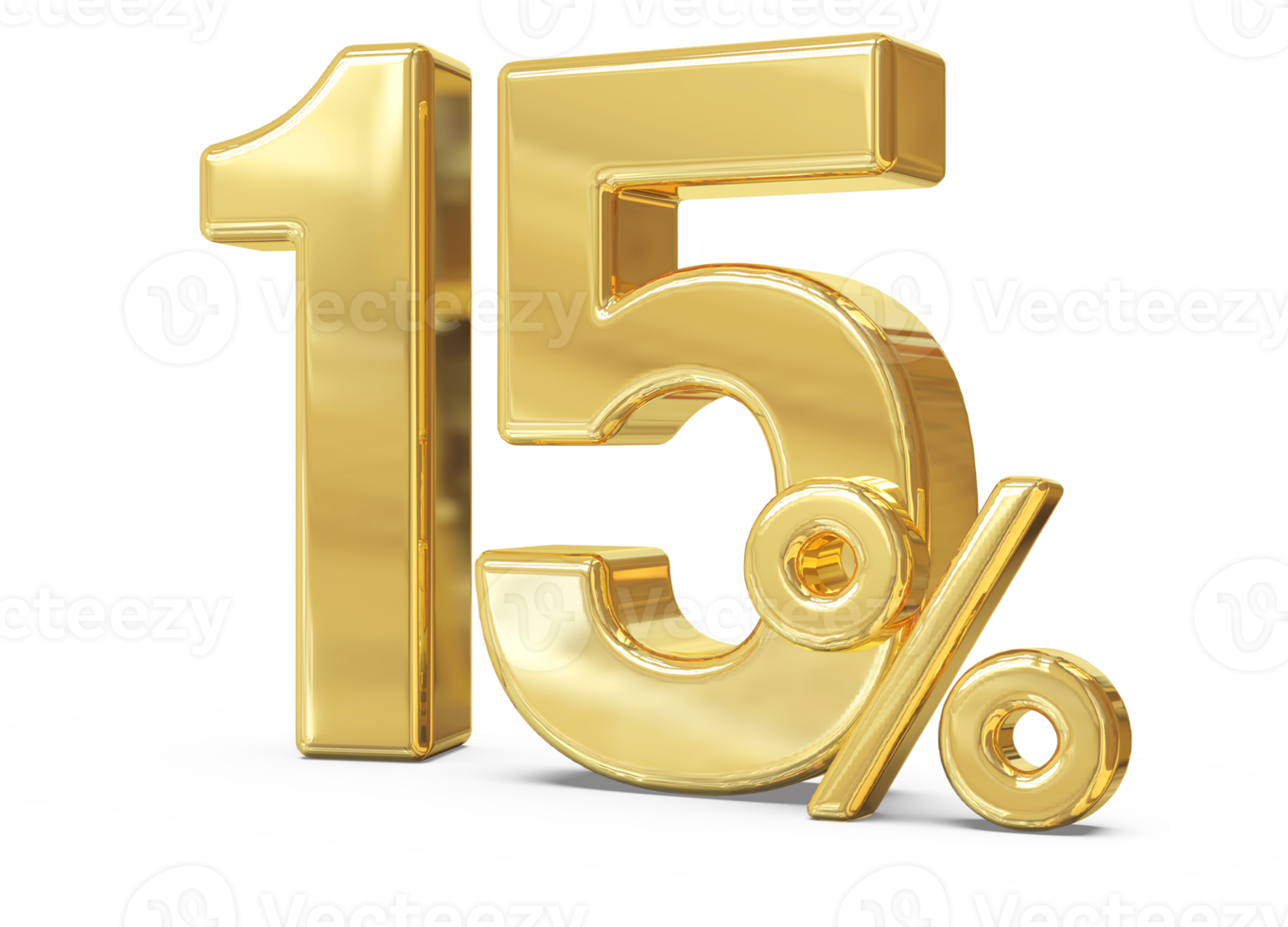 promotion number 15 percent 3d png