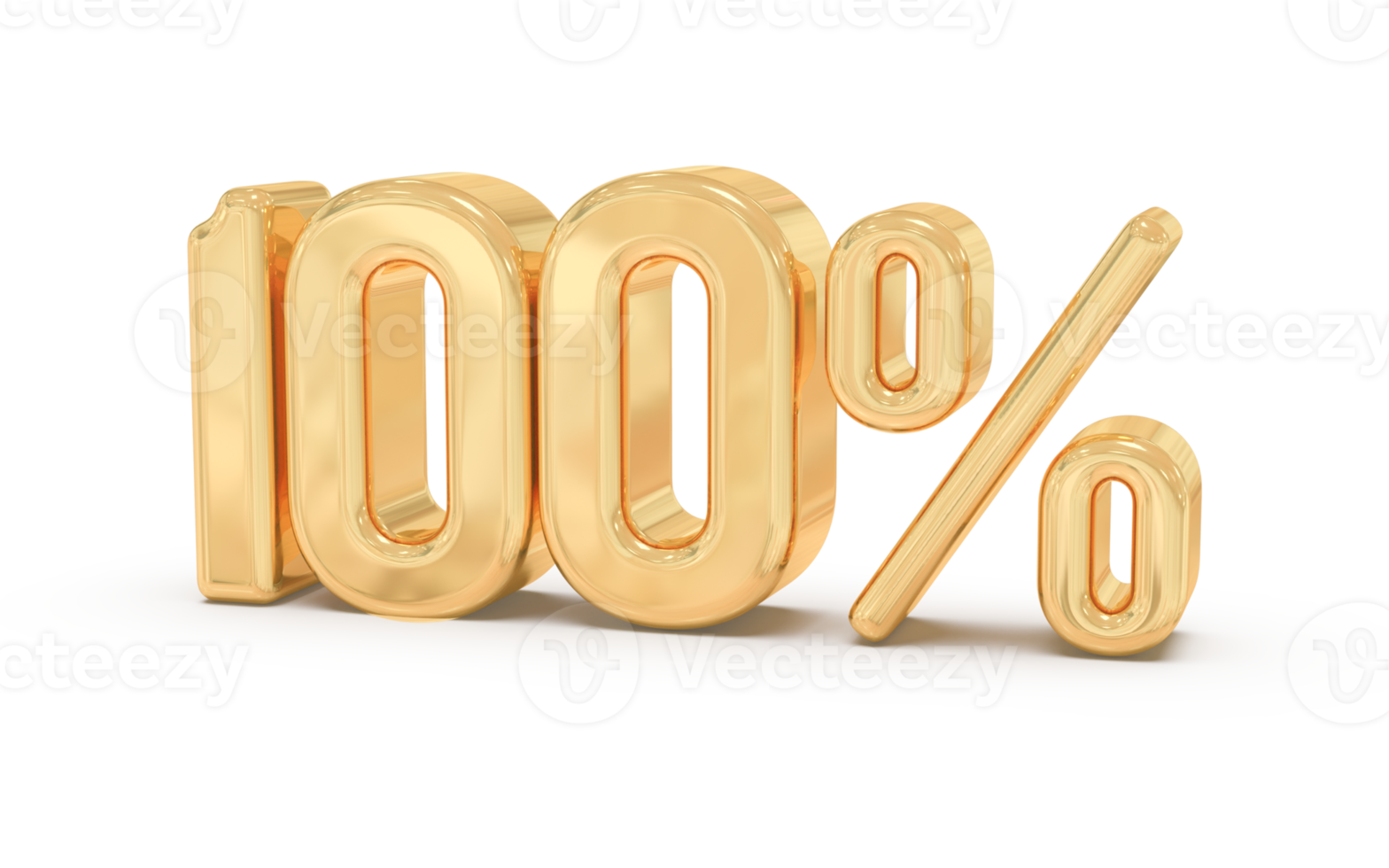 siffra 100 procent 3d png