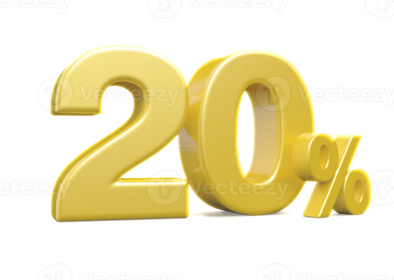 sale number 20 percent 3d png