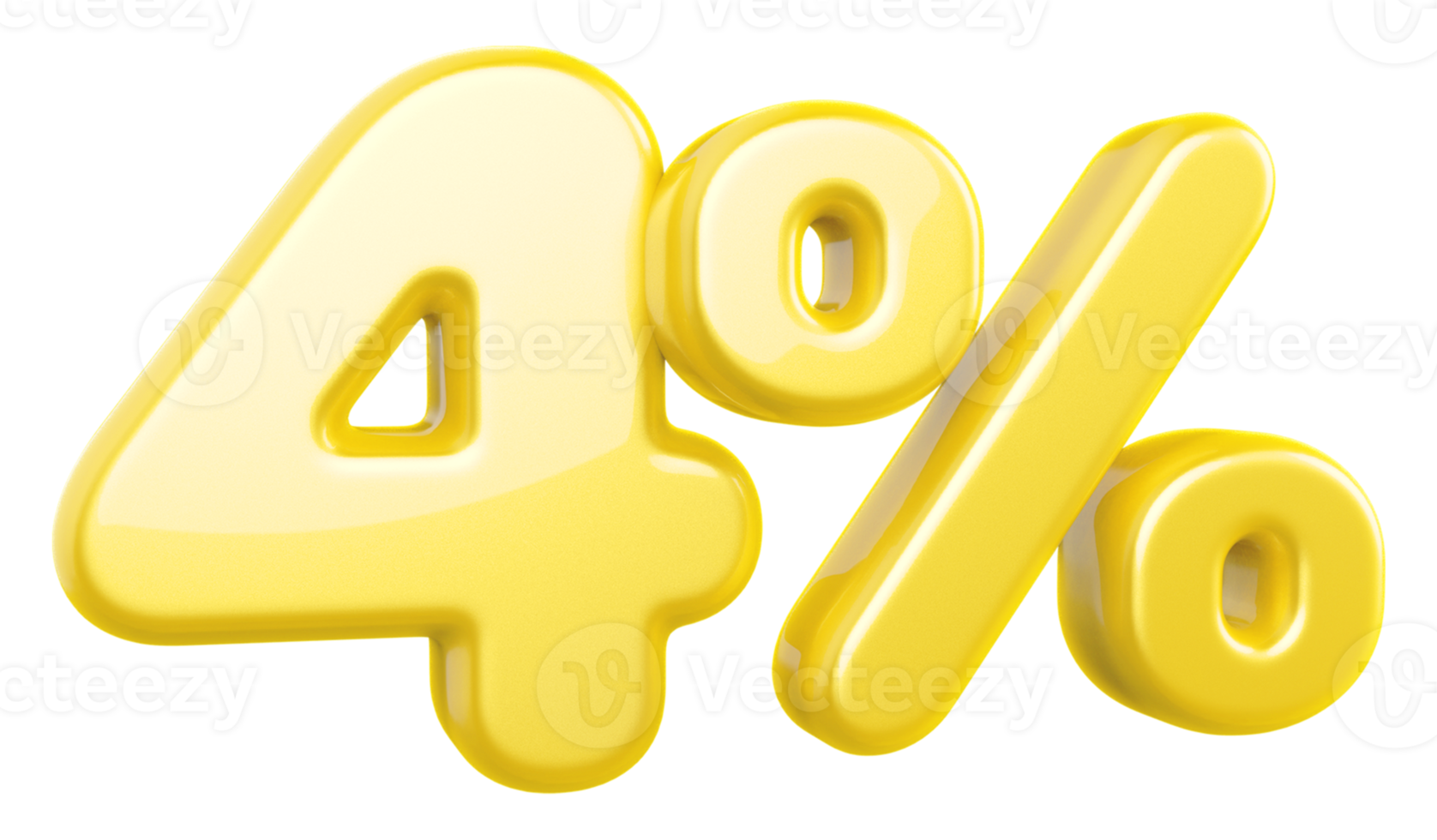 promotion 4 number percent 3d png