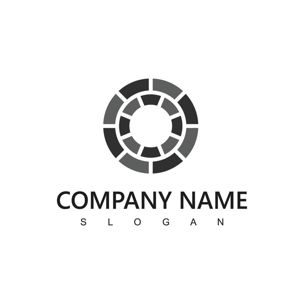 Brick Paving Logo Design Template vector