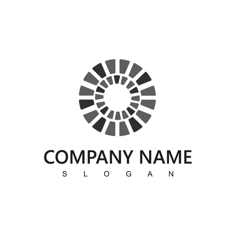 Brick Paving Logo Design Template vector