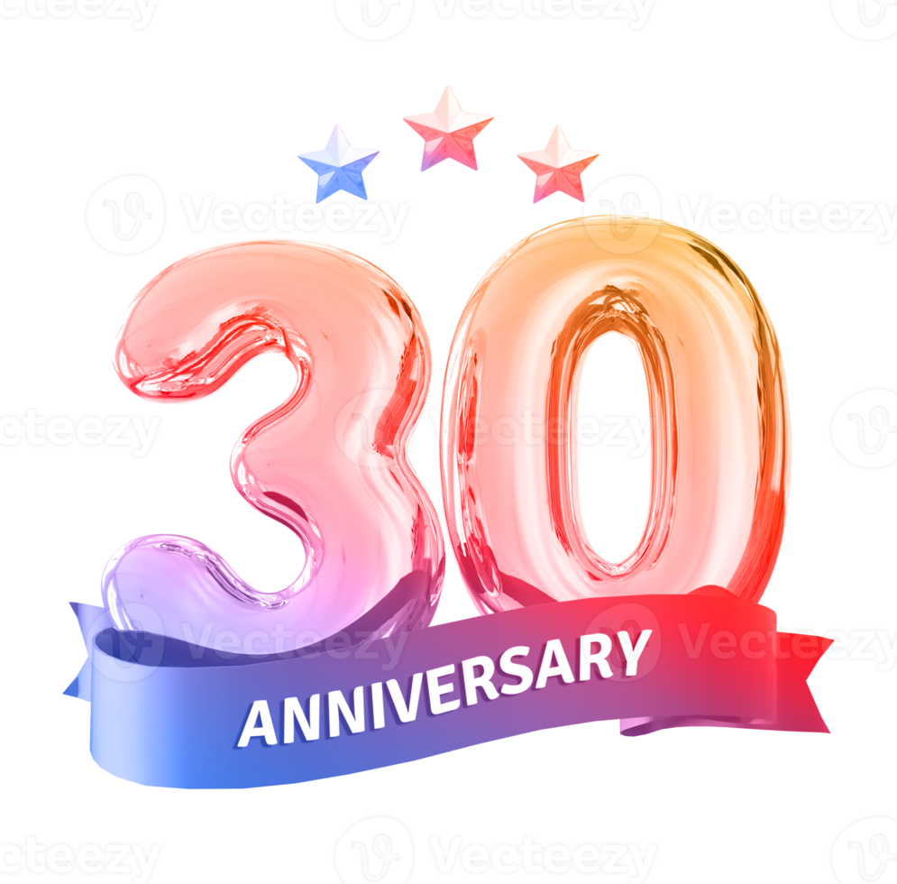 30 anni anniversario numero png