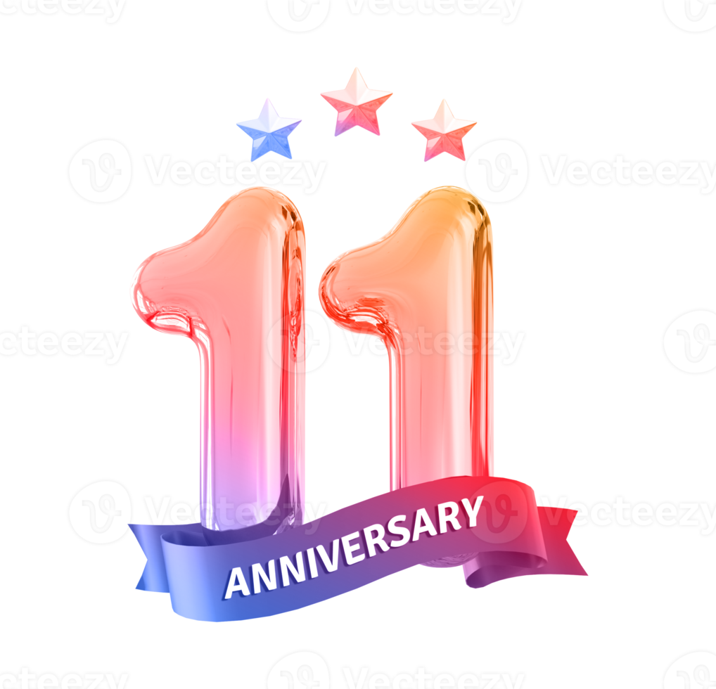 11 years anniversary number png