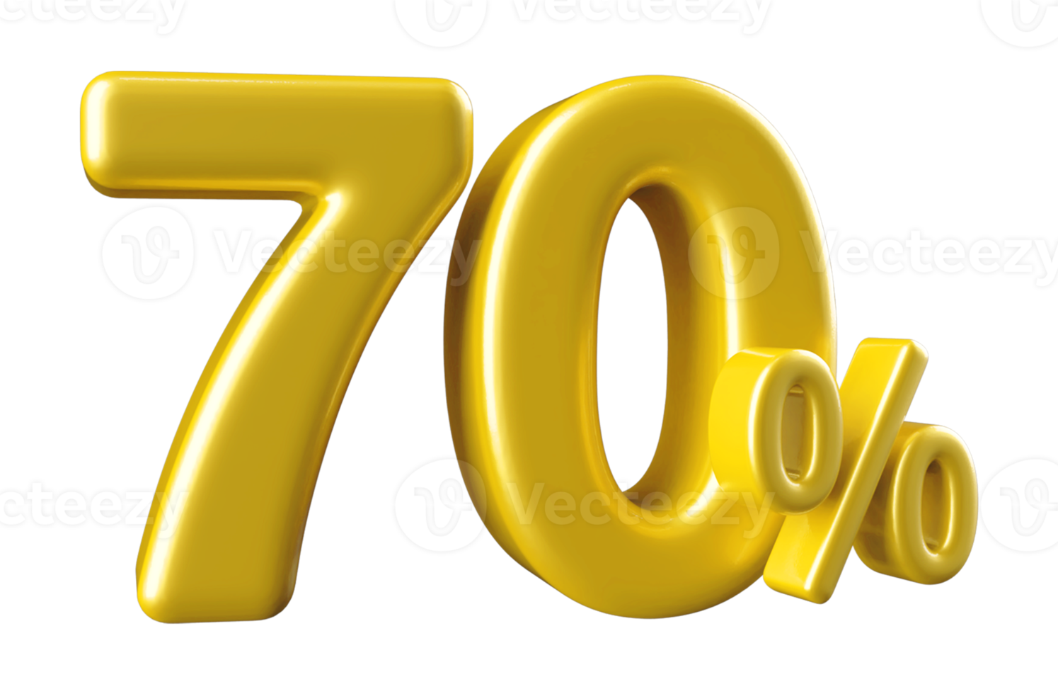 promotion number 70 percent 3d png