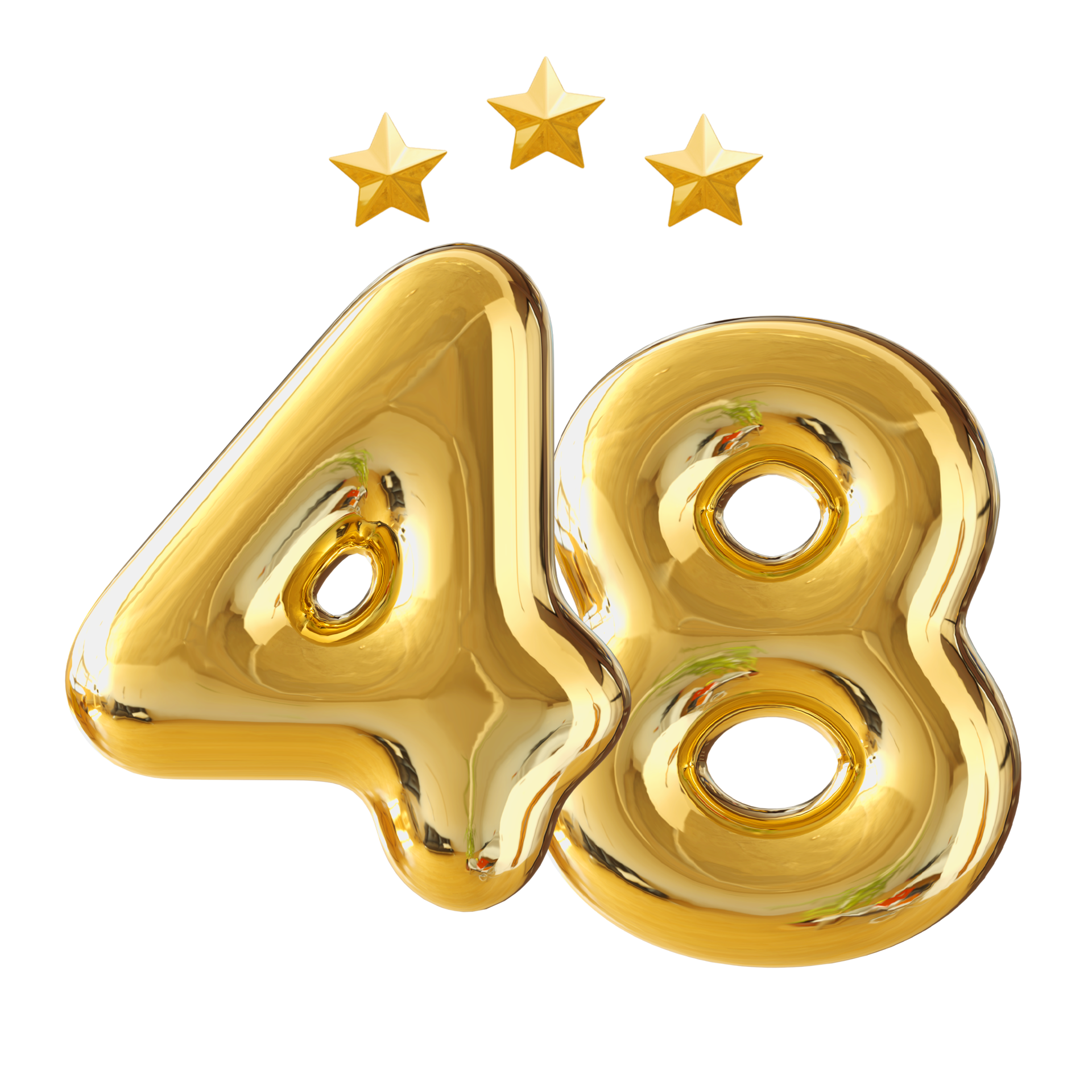 48 Years Anniversary Number 11287843 PNG